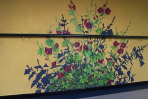 dekorativ vægmaleri busk